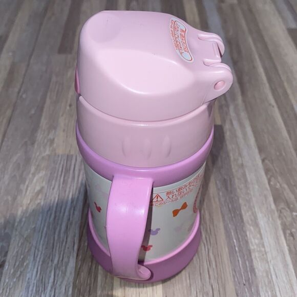 Disney Minnie Mouse Daisy Duck thermos travel toddler cup two handle soft straw - Picture 6 of 8